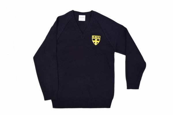 SWS Knitted V Neck Jumper