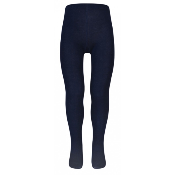 Navy Cotton Rich Tights